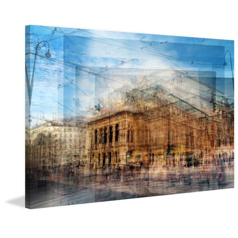 «Vienna Vienna House» par Chris Albert, reproduction sur toile tendue, H 20 po x l 30 po