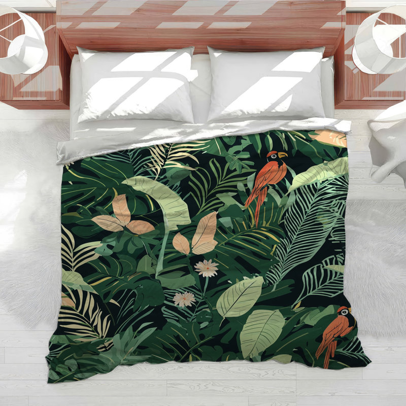 Rainforest Bedding Nature Comforter Eclectic, Twin XL Comforter