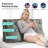 Sit-up Back Comfort Contour Wedge Pillow with Zipper Connector Headboard Velvet Reading Pillows for Sitting up In Bed Sofa Backrest Lumbar Support Cushion Compression-110490121