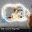 Bathroom Cloud Shape LED Mirror with Backlit, Anti Fog Lighted Vanity Mirror with Stepless Dimmable, ETL Listed, IP54 Waterproof, CRI90+, HD Tempered Glass-1530121690