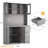71" Tall Kitchen Pantry Cabinet with Adjustable Shelves, Microwave Space & Charging Station-541700138