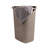  60L Slim Laundry Hamper, Clothes Basket, Lid, Wicker Style, Plastic-73408765