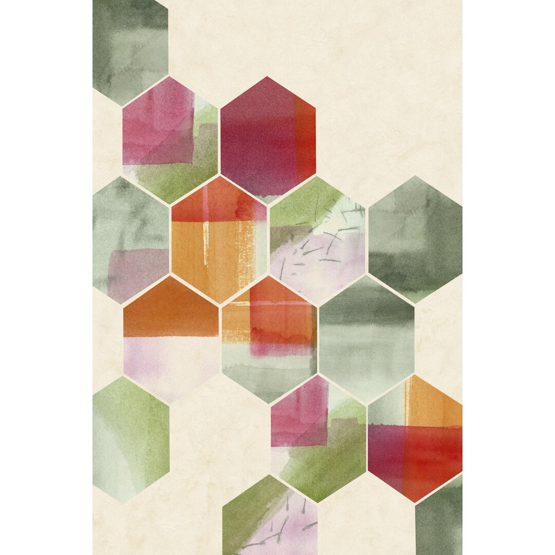 Leinwandbild Color Pop Honeycomb I von Grace Popp