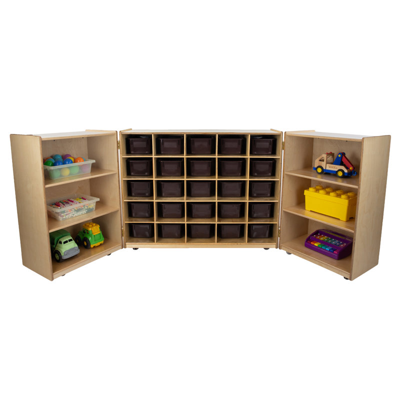 Plateau de rangement pliable avec (25) plateaux translucides, Oui, Transparent