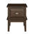 Minal End Table With 1 Drawer, Brown Cherry Birch Wood 24 Inch