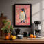 Penguin in Psychedelia Eclectic - Framed Print-1492092638-1492092632
