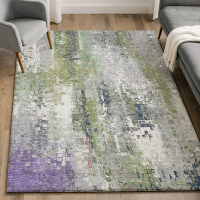 Tapis abstrait lavable à la machine de qualité supérieure Mayfield AMF2254