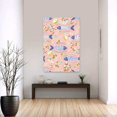 Art mural fantaisiste, poisson de cerise