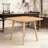 Louise Mid Century Modern Faux Wood Dining Table-119696846
