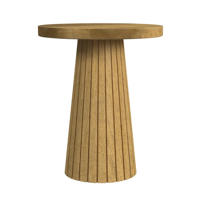 Table d'appoint Ebern Designs, Naturel / naturel