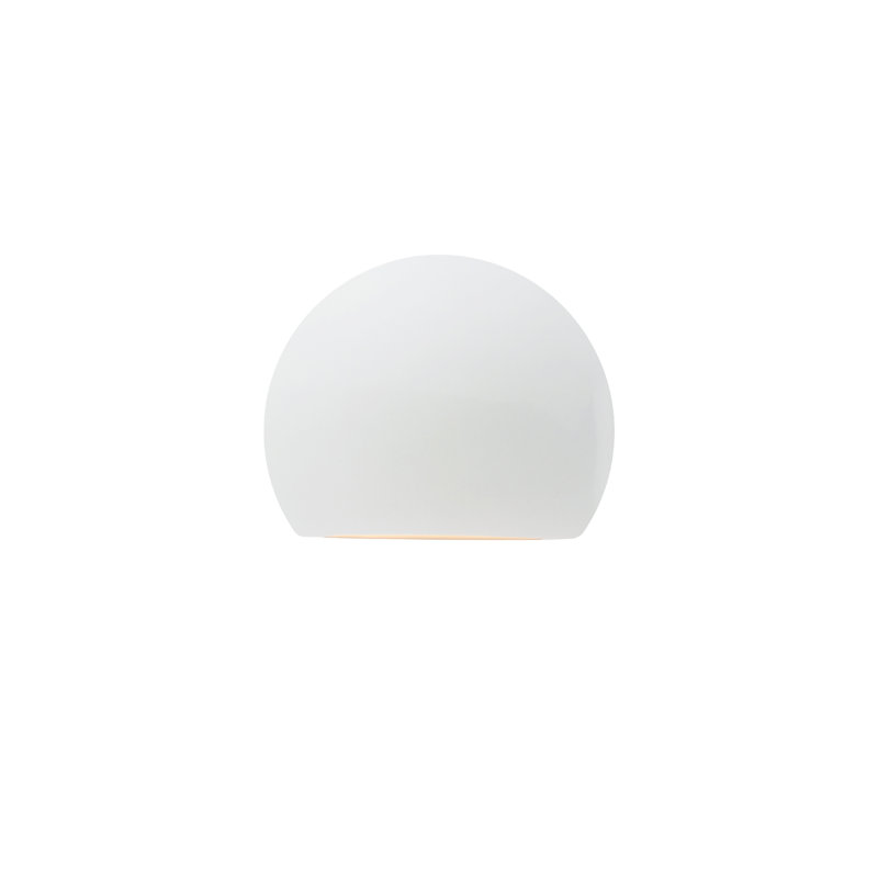 Beda Ceramic LED Wall Light, Gloss White