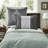 Luxury Silver Jacquard Bedding Sets, Polyester Elegant Design For Home