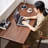Walnut Rectangular Solid Wood desks-107770340