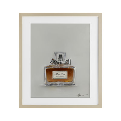 Élégante fragrance avec impression encadrée sous verre, par Mary Sparrow