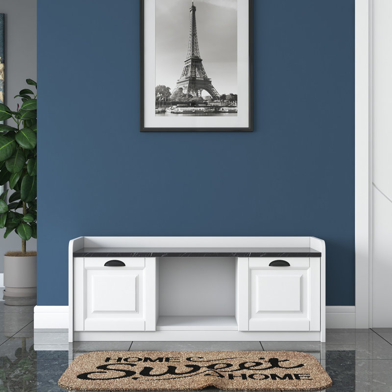 10 Pair Shoe Storage Cabinet, White