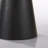 1-Piece Black Round 29" Width Coffee Table With Pedestal Base Ebony