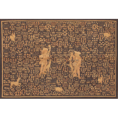 Hand-Knotted High-Quality Blue and Beige Area Rug