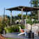 9.5ft Heavy-Duty String Light Pole Stand with Freestanding Tank Base for Grass, Patio, Deck, Events