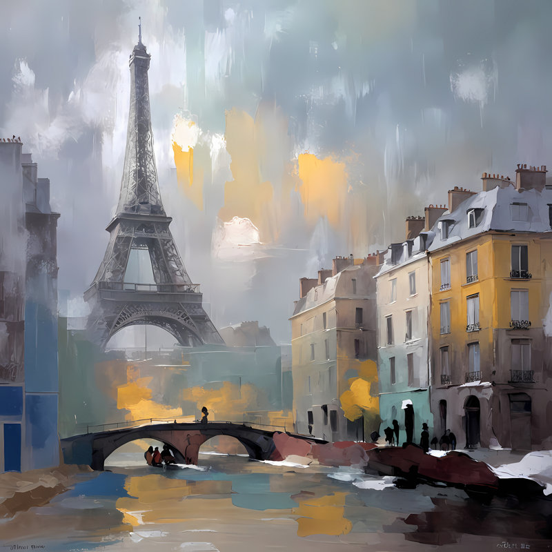 The Eiffel Effect, 24" H x 24" W