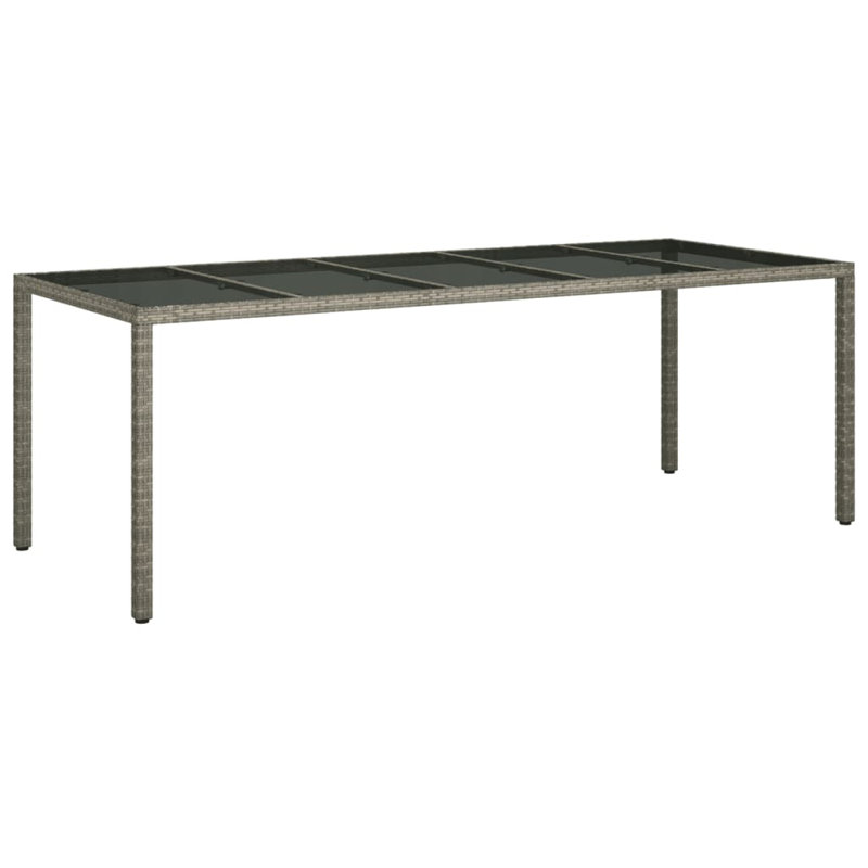 Castora Rectangular Metal Outdoor Dining Table , cm W 100cm cm D, Grey/Blue