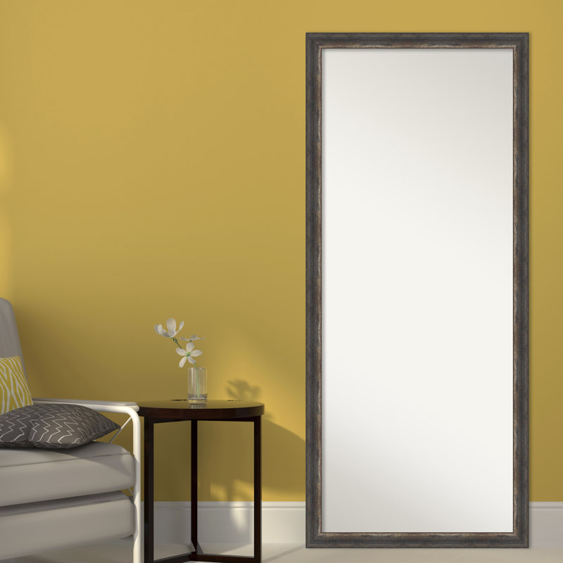 Shildon Flat Mirror, Charcoal, 64" x 28"