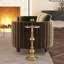 Darien Round Pedestal 10"W Side Table-1587014968