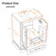 Meuble-lavabo de 24 po avec lavabo, tiroir à un compartiment et deux portes à fermeture en douceur avec tablettes doubles, blanc-570883578-570883577