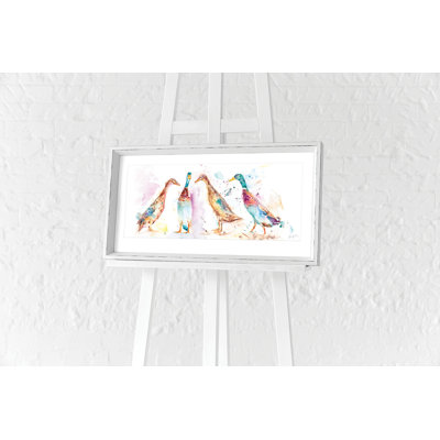 Runner Ducks by Jennifer Rose - No Frame Painting