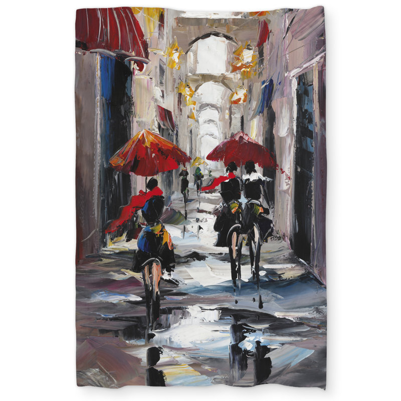 Alleys with arch Turquoise Duvet Cover | Home Decor Essential
