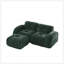 Canapé en L sans os avec tissu en velours doux, conception capitonnée, éponge haute densité et repose-pieds mobile pour une utilisation polyvalente-1014784463