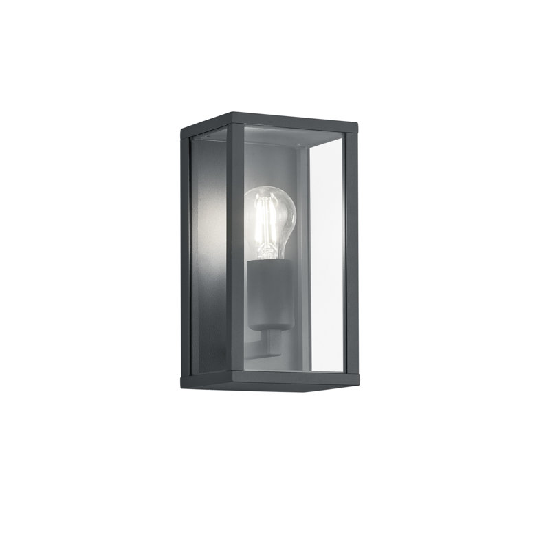 Oldman 26cm H Outdoor Wall Lantern, Anthracite