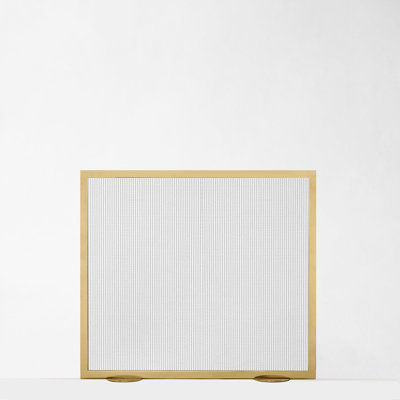 MICA Brass Fire Screen
