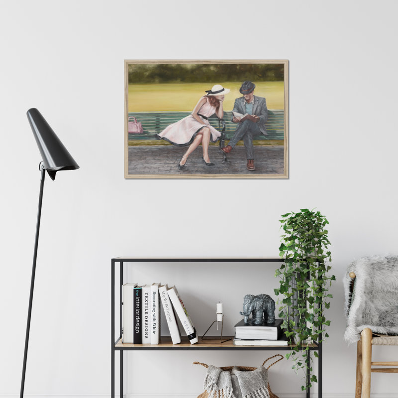 Prologue by Ethan Harper - Painting, 34cm H x 50cm W, Natural Wood Framed Paper Print