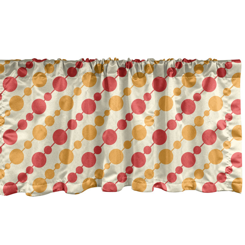 Ambesonne Tropical Valance Pack of 2 Monochrome Pineapples