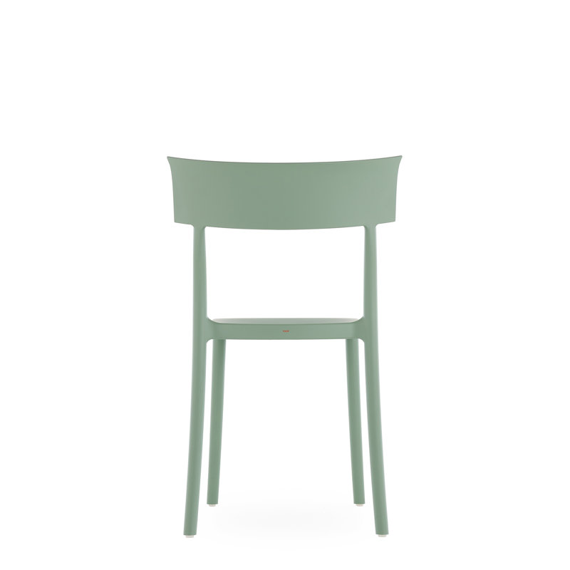Catwalk Outdoor Dining Side Chair, Green