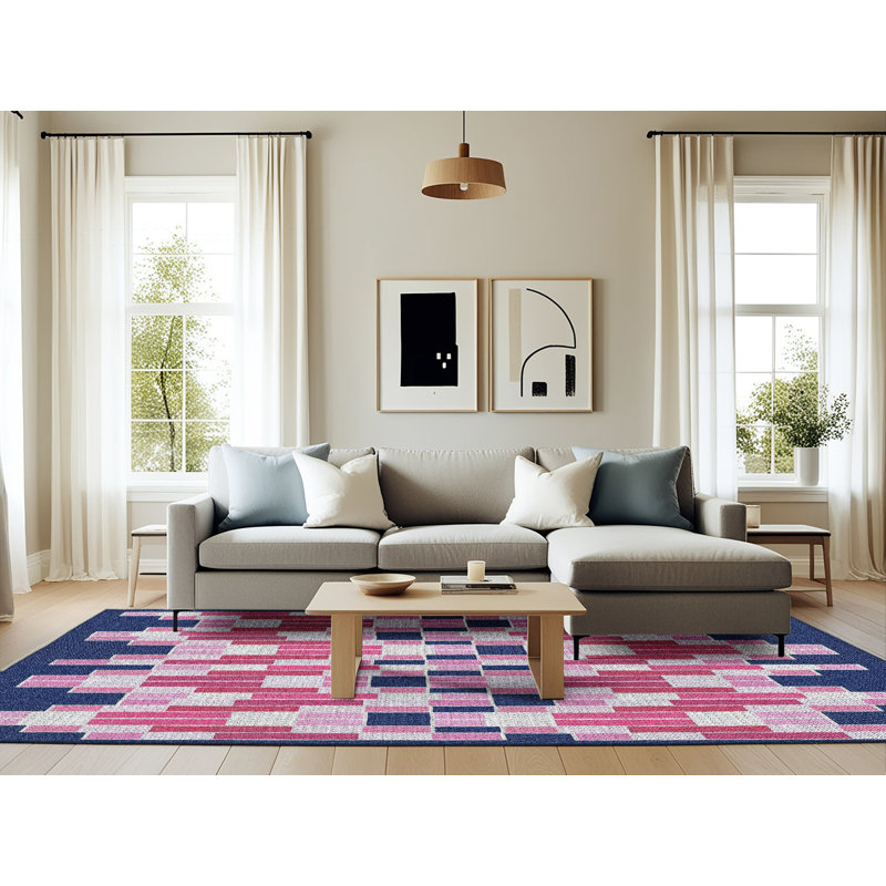 Kian Geometric Indoor Rug, Rectangle 6' x 9'
