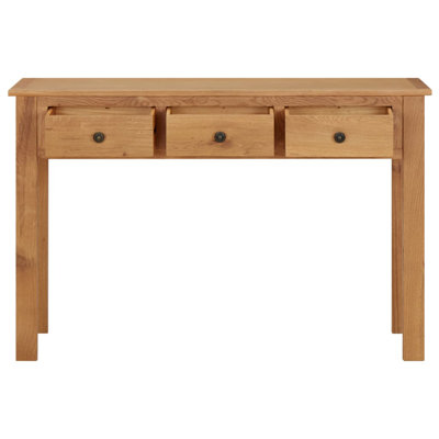 Sheffield 110 cm W Solid Wood Top Console Table