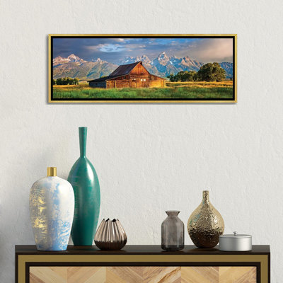 «Grand Teton Panorama, Grand Teton National Park, Wyoming» par Susanne Kremer - reproduction de photo panoramique sur toile