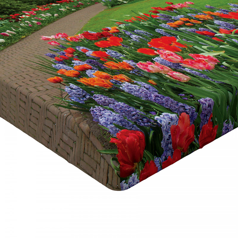 Drap-housse en microfibre Garden, Simple