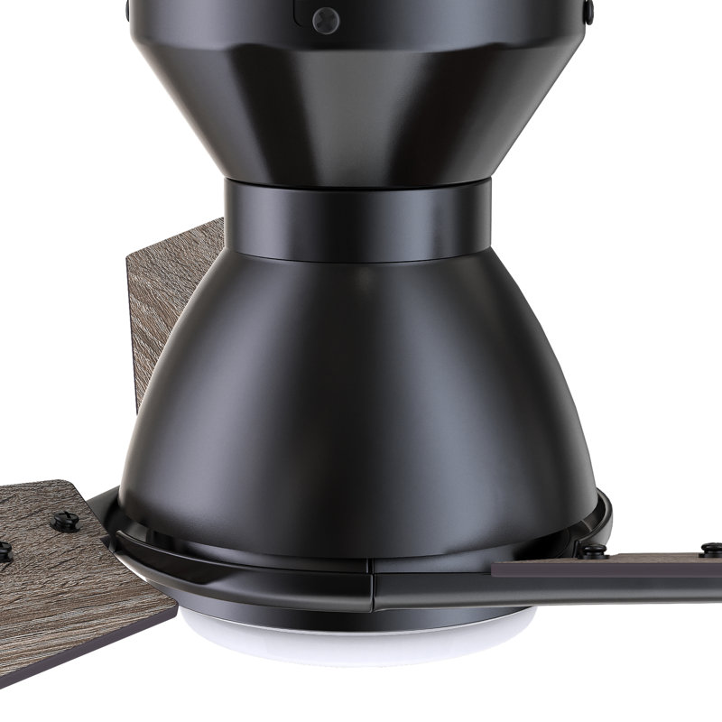 Smart Ceiling Fan With Remote, Light Kit Included, Works With Google Assistant And Amazon Alexa,Siri Shortcut., 52", Black