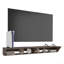 Meuble télé 65 po avec 3 tablettes ouvertes, console multimédia moderne pour rangement dans le salon-133425638