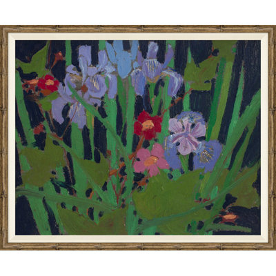 Fleurs sauvages - Peinture sur toile encadrée