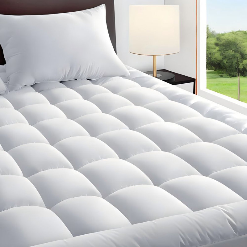 450Gsm Mattress Protector, White, 4.1", Full