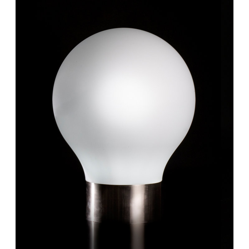 Lampe sur pied d'extérieur à DEL blanc mat Jut The Second, Oui, Brancher, H 39,25 po x l 29,5 po x P 29,5 po