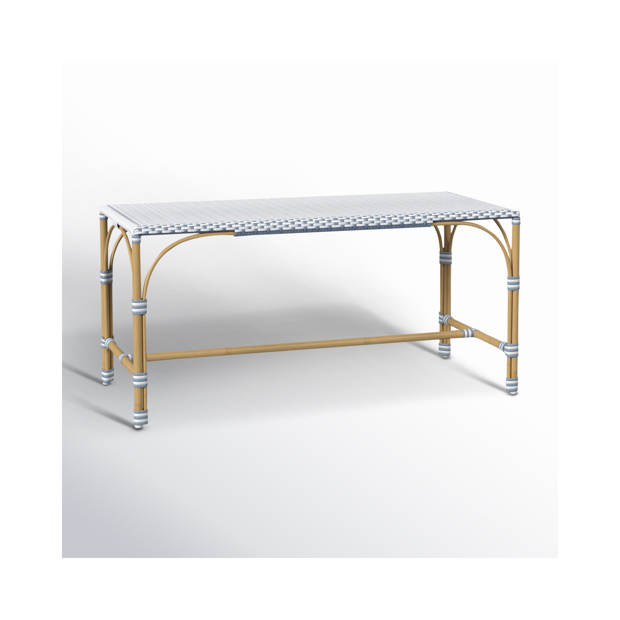  Aluminum Picnic Bench, Blue