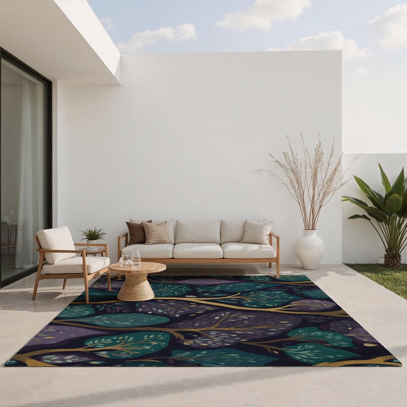 Tapis intérieur et extérieur à branches cachées, Rectangle 1 pi 6 po x 2 pi 6 po