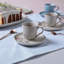 Tasse à café et soucoupe en espresso 4,1 oz en céramique Campestre - Va au micro-ondes, au four et au lave-vaisselle