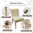 Modern Upholstered Dining Chairs, Armless Kitchen Side Chairs with Solid Wood Legs-65723135