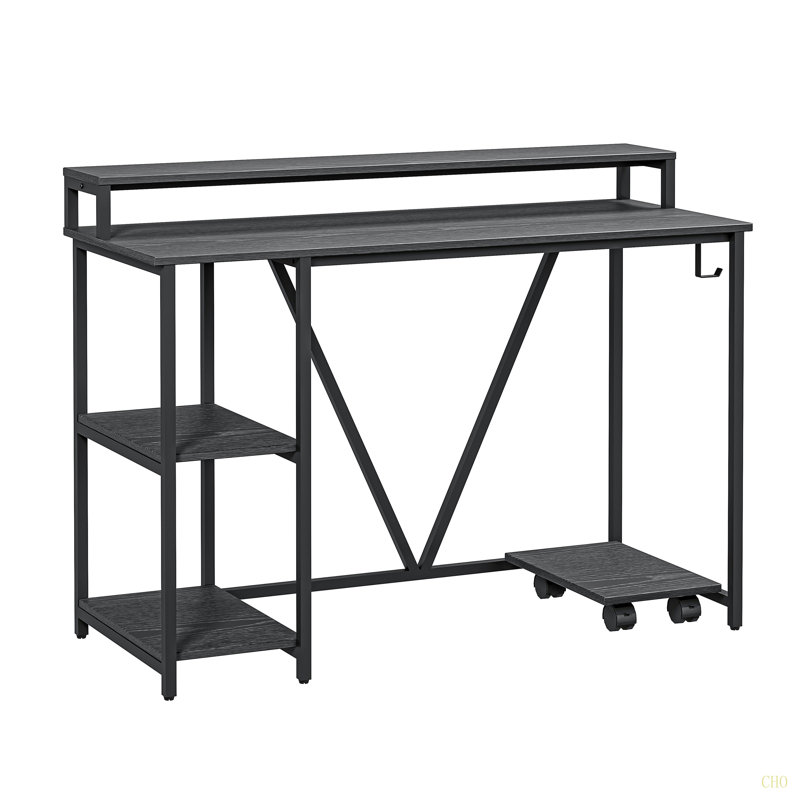 Industrial Writing Desk, Black