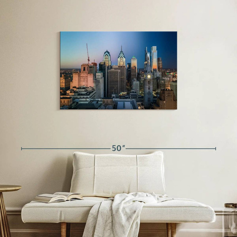 Ravi Philly Skyline, H 24 po x l 36 po